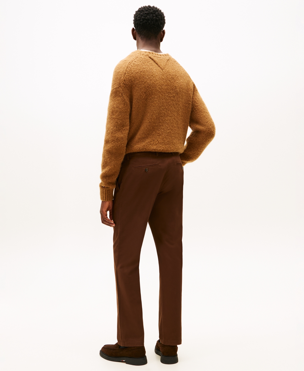Tommy Hilfiger Men's Th Flex Stretch Regular-fit Chino Pant In Brown