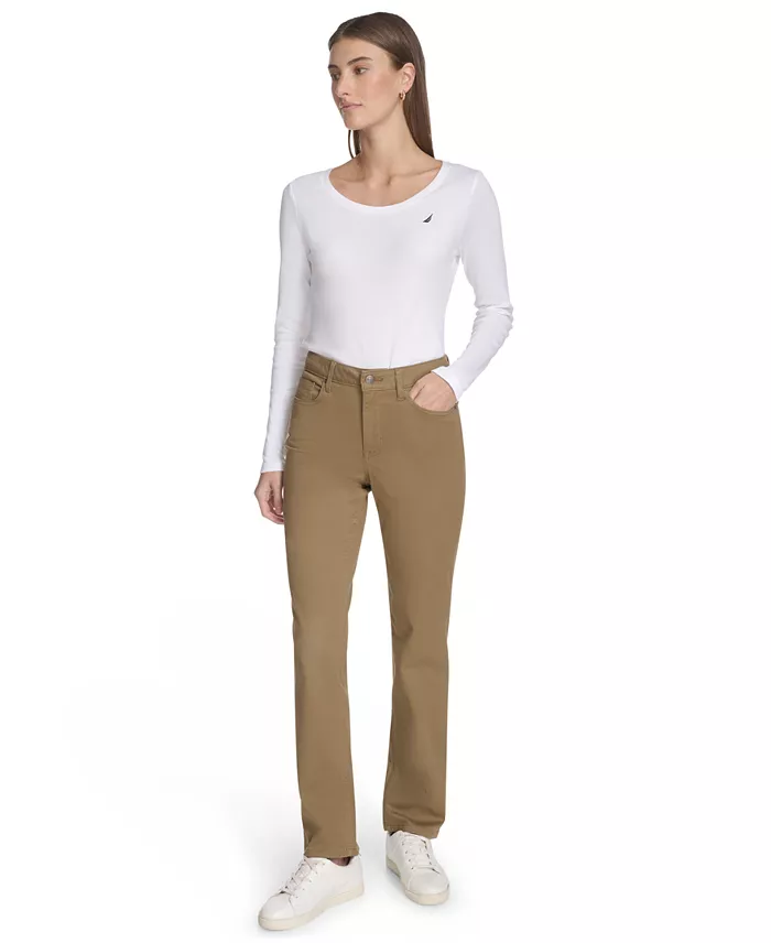 Women's Solid Stretch Full-Length Jeans - thumbnail 4
