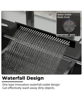 33.2-Inch Drop-in Single Bowl 304 Stainless Steel Kitchen Sink Set