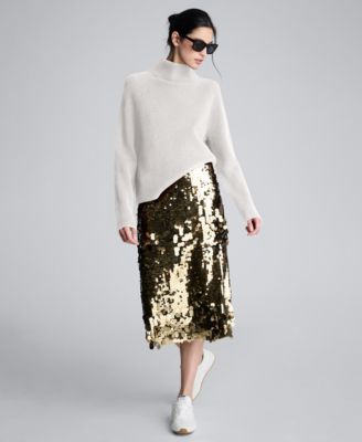 Women's Mock Neck Raglan Sweater