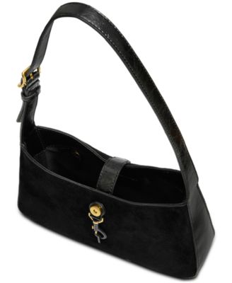 Megan Small Suede Shoulder Bag