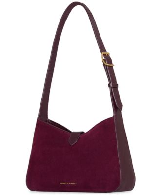 Megan Small Suede Shoulder Bag