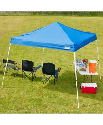 V Series 2 10' x 10' Entry Level Angled Leg Instant Canopy, Blue
