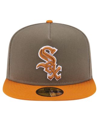 Men's Olive/Orange Chicago White Sox Two-Tone Color Pack A-Frame 59FIFTY Fitted Hat