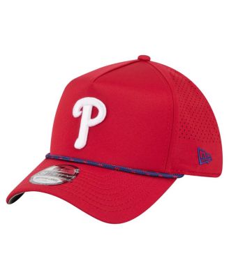 New Era - Men's Red Philadelphia Phillies 39THIRTY A-Frame Perforated Flex Hat