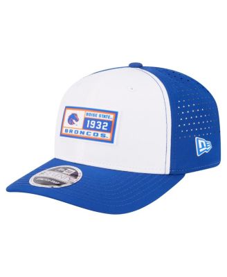 New Era - Men's White/Royal Boise State Broncos Perforated Patched 9SEVENTY Adjustable Hat