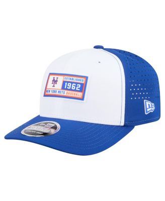 New Era - Men's White/Royal New York Mets Established Patch 9SEVENTY Adjustable Hat