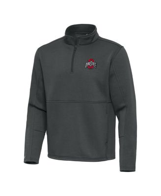 Men's Gray Ohio State Buckeyes Twist Quarter-Zip Pullover Jacket