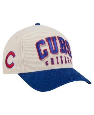 New Era - Men's Cream/Royal Chicago Cubs Sided Corduroy 9FORTY A-Frame Adjustable Hat