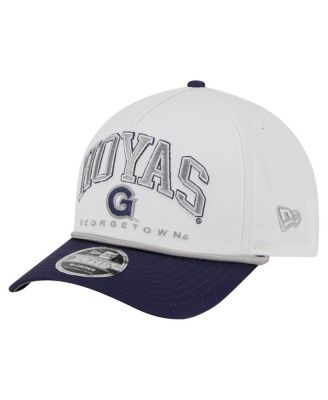 New Era - Men's White/Navy Georgetown Hoyas Arch Two-Tone Rope 9FORTY A-Frame M-Crown Adjustable Hat
