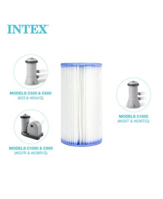 Easy Set Type A or C Filter Replacement Cartridges Pack for Pool, 2 Pack