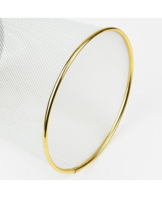 10 Liter Mesh Waste Basket Can for Garbage, Round Open Top Trash Can for Office, Bathroom Bedroom, Kitchen,