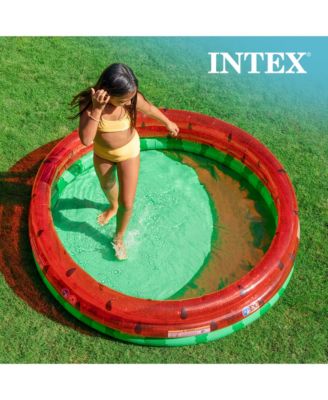 66-Inch Round Inflatable Outdoor Kids Swimming and Wading Watermelon Pool