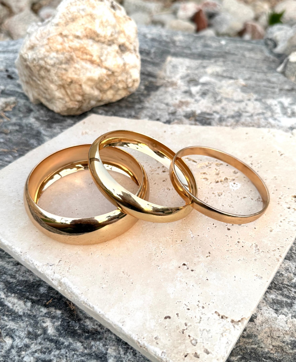 Adornia Gold 3-Bangle Set