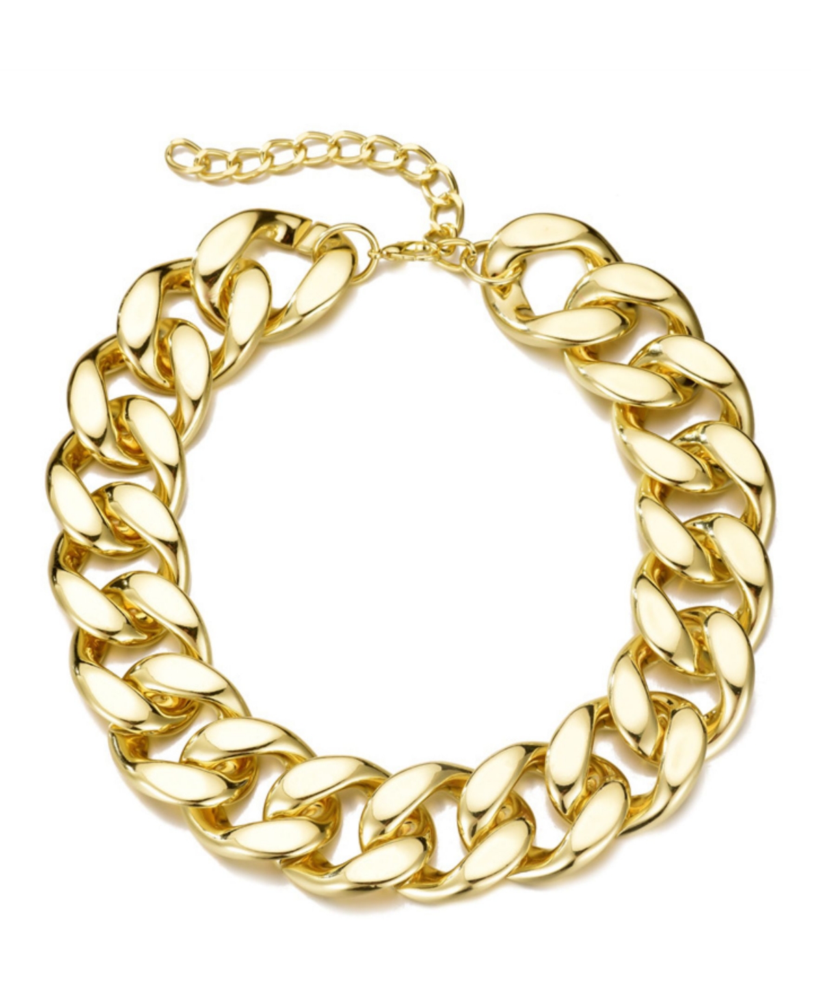 Adornia Gold Lightweight Chunky Curb Chain Necklace In Gold