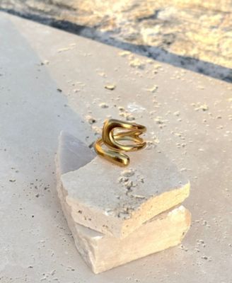 Tarnish Resistant Gold Open Bands Ring