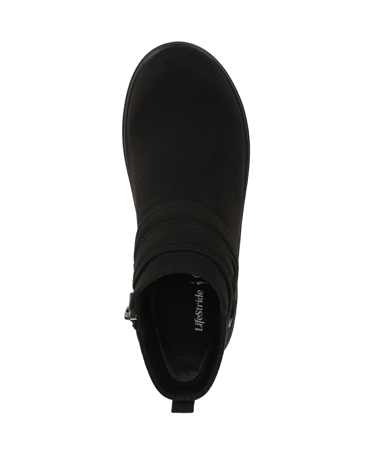 Lifestride Women's Brave Zipper Ankle Booties In Black