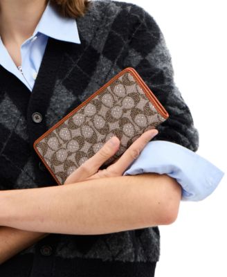Essential Crystal Signature Jacquard Slim Wallet