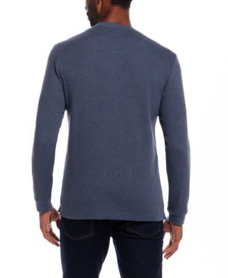 Men's Long Sleeve Textured Waffle Crewneck T-Shirt