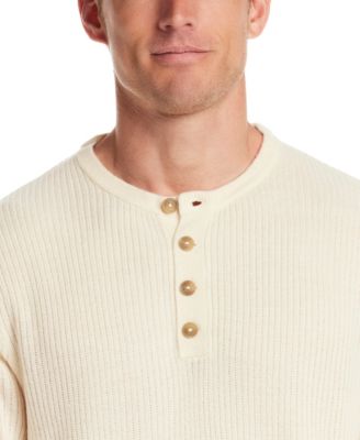 Men's Soft Touch Ribbed Henley Sweater