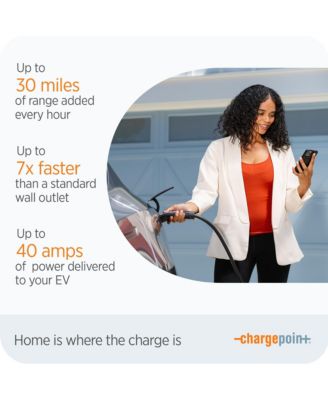 Home Flex Level 2 EV Charger NACS, NEMA 14-50 Outlet Charge Station