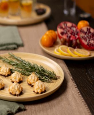 Lexa Collection 12 in Bamboo Serving Tray Set