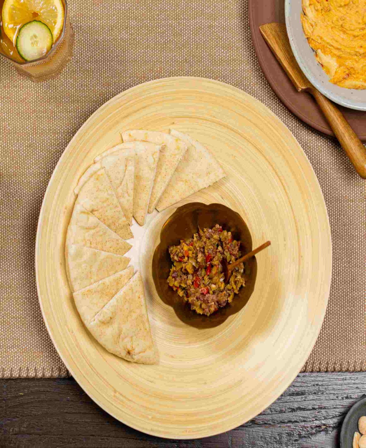 Joyce Chen Lexa Collection 12" Footed Plate In Brown