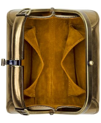 Pilzone Mini Leather Frame Crossbody Bag