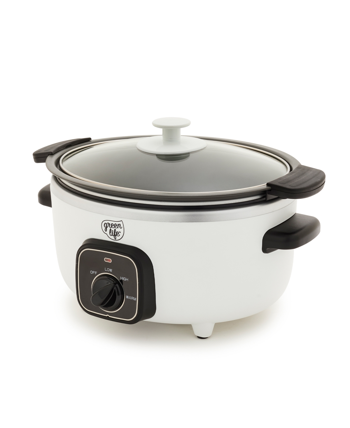 Greenlife 3.5 Quart Cook Duo Slow Cooker In White