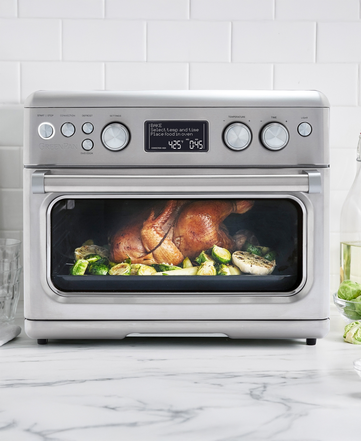 Greenpan 15" Elite Convection Air Fry Toaster Oven In Silver