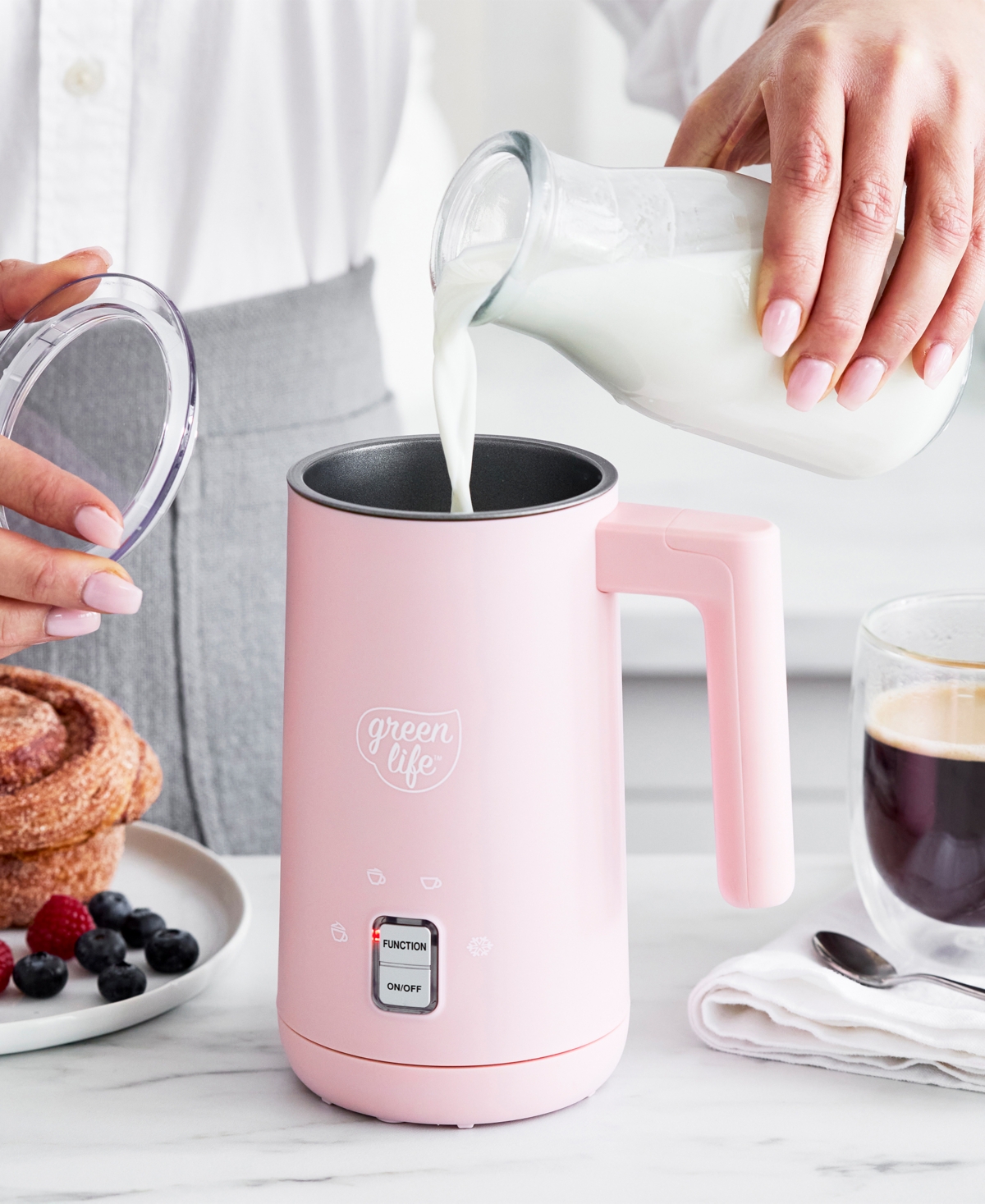 Greenlife 10 Oz. Instant Milk Frother In Pink