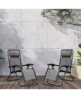 Infinity Zero Gravity Steel Frame Patio Deck Chair