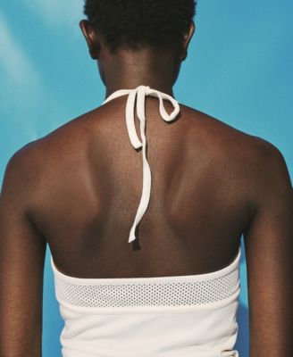 Women's Perforated Neckline Top