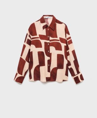 Women's Geometric Print Shirt