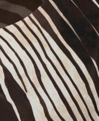 Women's Flared Sleeves Zebra Dress