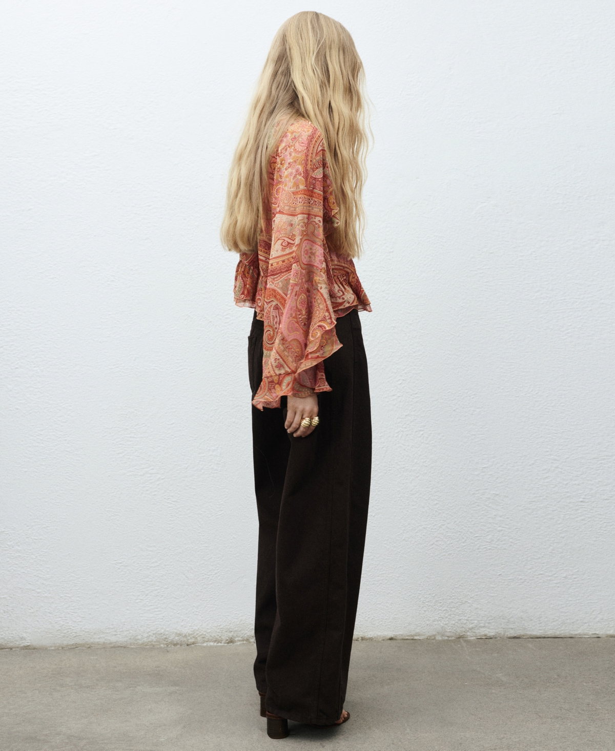 Mango Paisley Print Long Sleeve Shirt In Multi