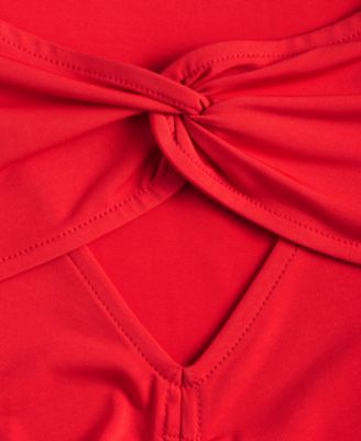 Women's Twist Keyhole Ruched Top, Macy's Exclusive