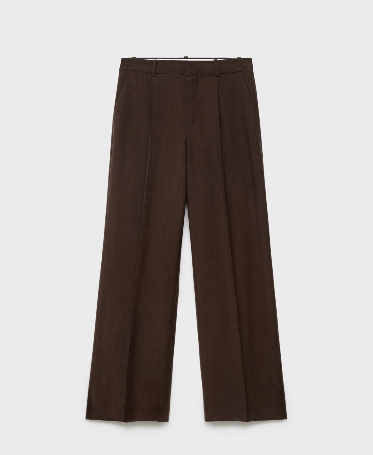 Mango Women's Lyocell Suit Straight Pants In Brown