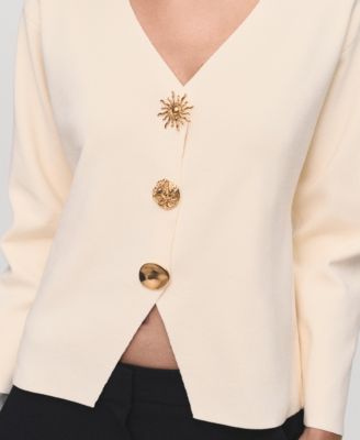 Women's Jewel Buttons Knitted Jacket