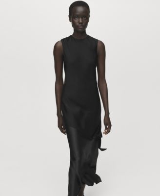 Women's Asymmetrical Satin Top