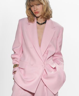 MANGO - Women's Double-Breasted Suit Blazer