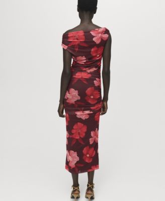 Women's Asymmetrical Floral Dress