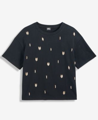Women's Cotton Embellished Tee, Macy's Exclusive