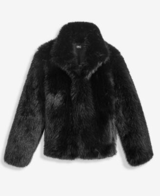Women's Long Pile Faux-Fur Chubby Jacket, Macy's Exclusive