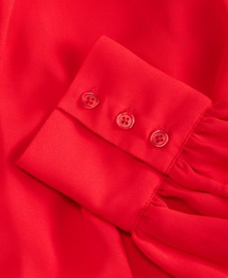 Women's Printed Arm-Slit Surplice Blouse, Macy's Exclusive