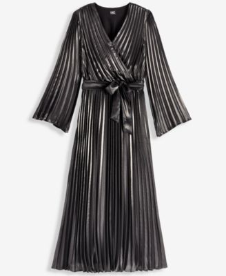 Women's Pleated Metallic Maxi Dress, Macy's Exclusive