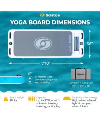 SolFit 94 Inch Stand Up Paddle Board Aquatic Yoga Mat with Camera Mount