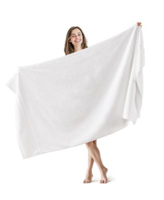 Luxury Zero Twist Cotton 2-Pc. Bath Sheet, 34" x 68"