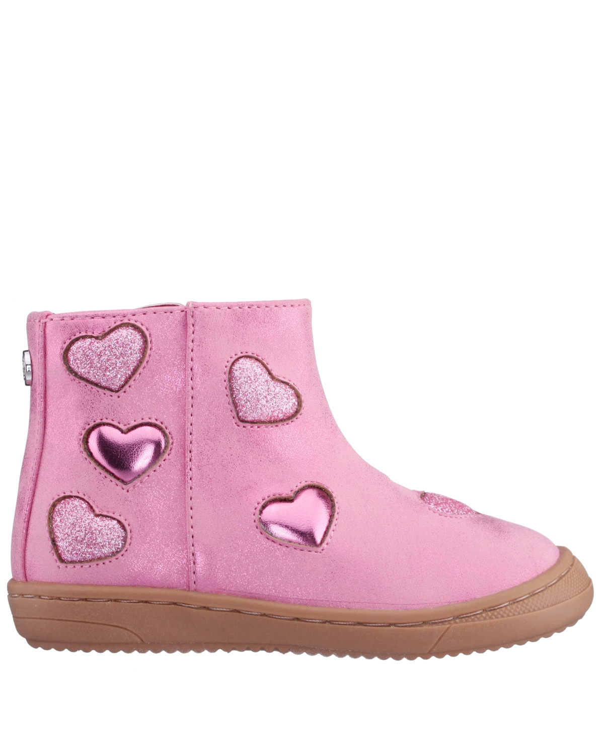Nina Little And Big Girls Mena Round Toe Boots In Pink
