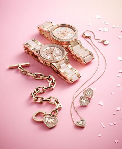 Michael Kors Rose Gold-Tone Watches & Jewelry